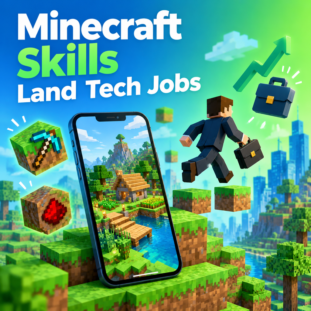 Оказывается, часы, проведенные за Minecraft, могут помочь вам получить работу в сфере технологий