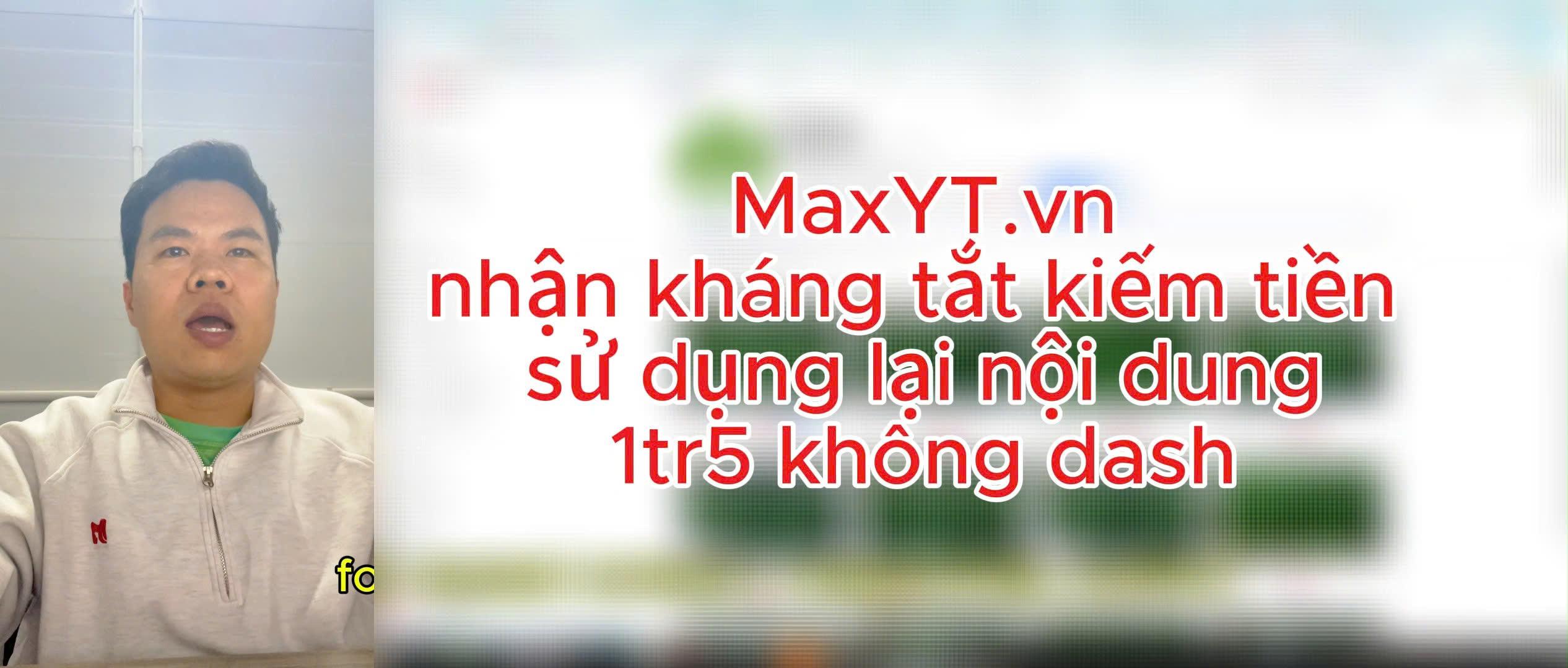 Kháng lỗi tắt kiếm tiền sử dụng lại nội dung youtube