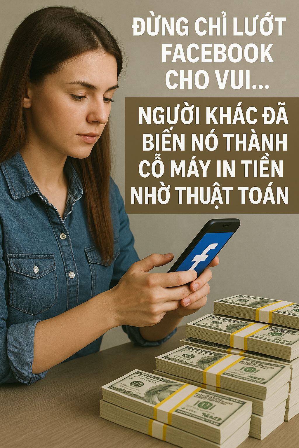 Đừng chỉ lướt Facebook cho vui… Người khác đã biến nó thành cỗ máy in tiền nhờ thuật toán này