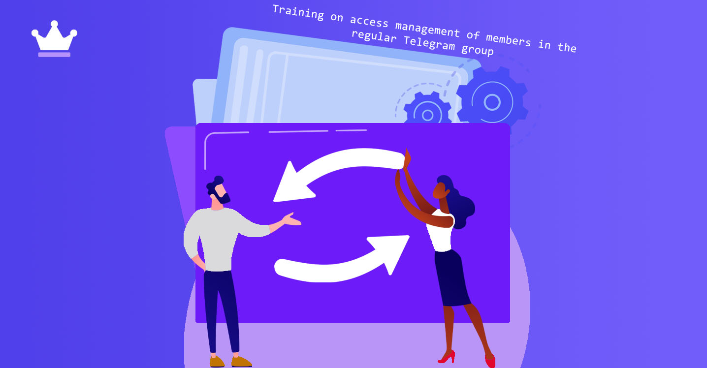 Training on access management of members in the regular Telegram group