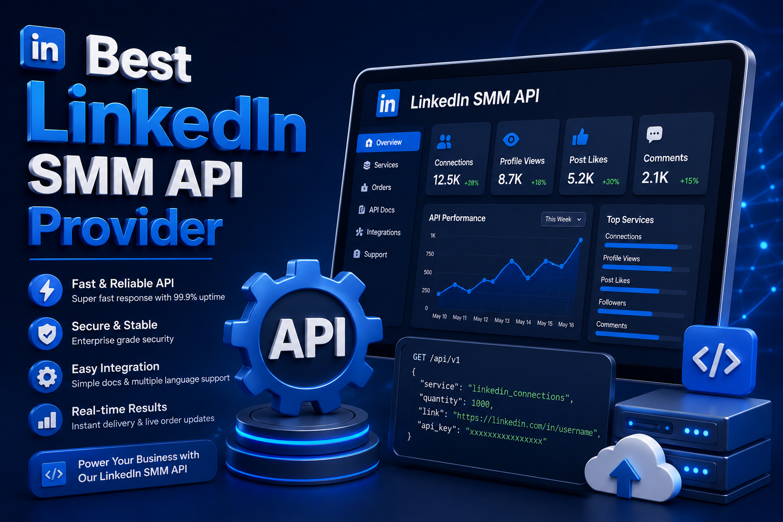 Best LinkedIn SMM Panel 2026 - Growtak LinkedIn followers, likes and engagement growth service