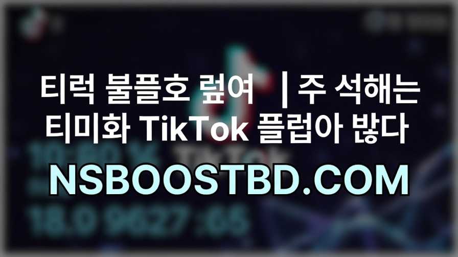 틱톡 팔로워 늘리기 | 빠르고 안전한 TikTok 팔로워 증가 – NSBOOSTBD.COM