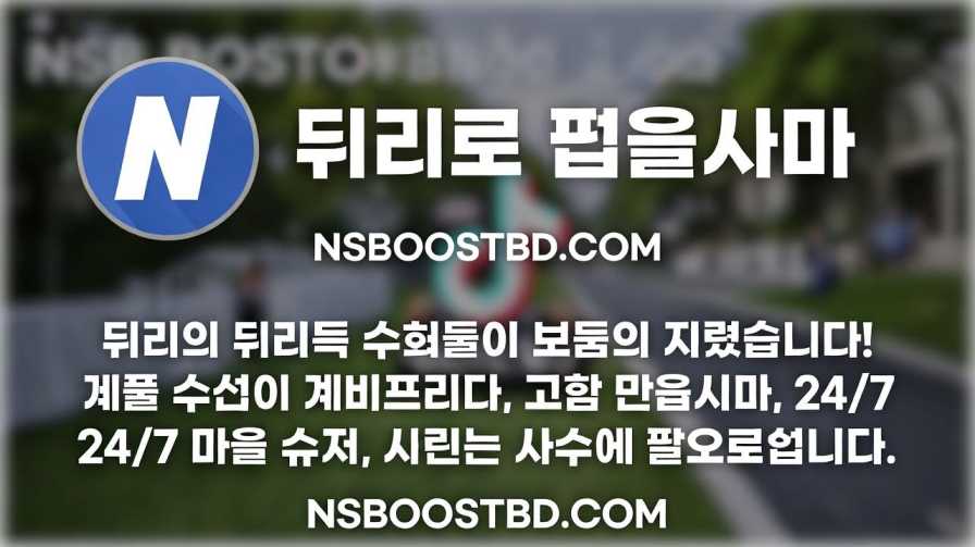 틱톡 팔로워 구매 (Buy TikTok Followers) – NSBOOSTBD.COM