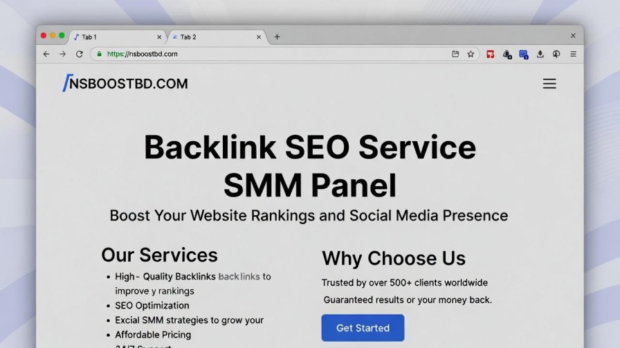 Backlink SEO Service SMM Panel – Boost Rankings with NSBOOSTBD.COM