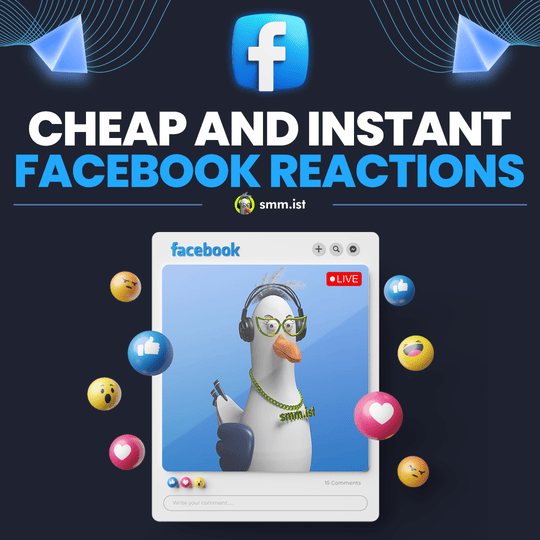 Cheap and Instant Facebook Emoji Reactions