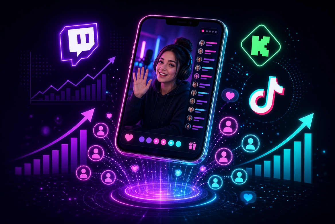 Growing a live stream audience on Twitch, Kick and TikTok LIVE