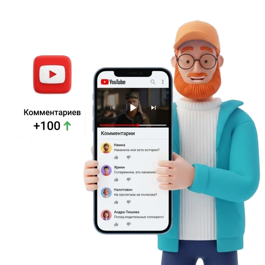 Накрутка комментариев YouTube — комментарии с вашим текстом под видео