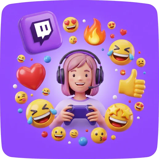 Эмодзи в чат Twitch