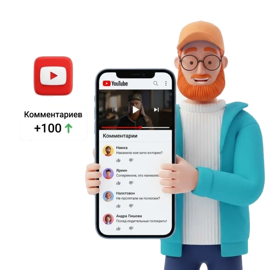 Накрутка комментариев YouTube — комментарии с вашим текстом под видео