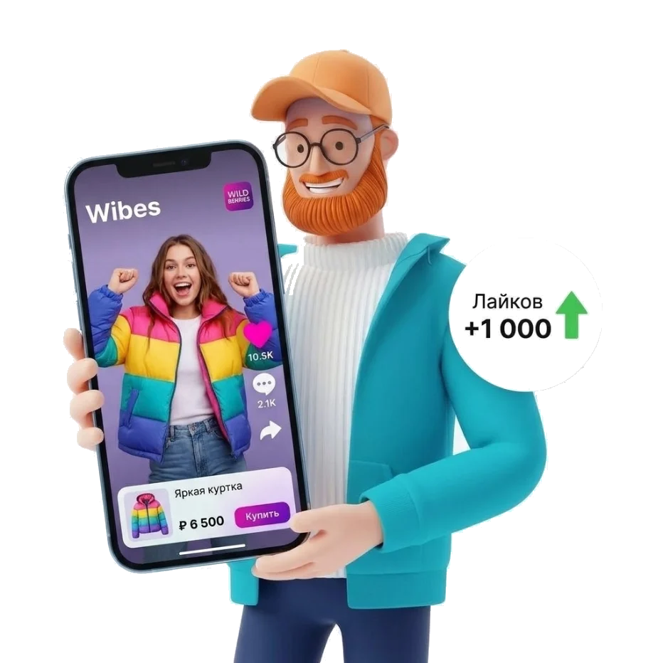 Накрутка лайков в Wibes — лайки на посты, статьи и клипы