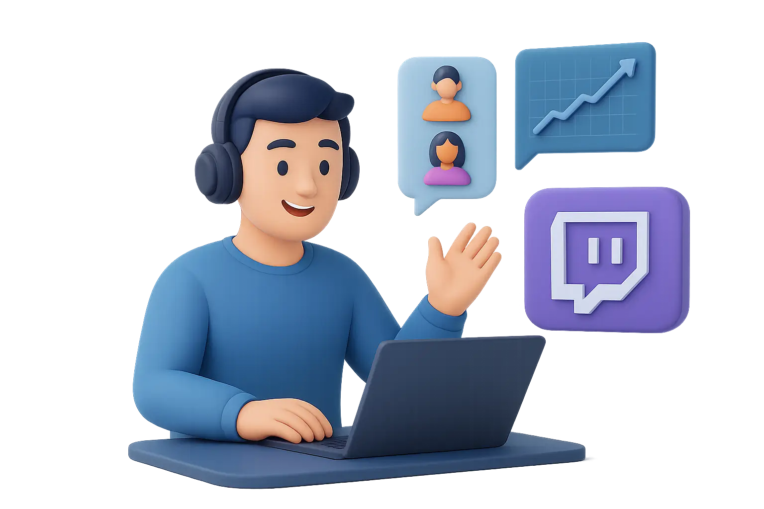 Накрутка зрителей Twitch Зрители Twitch на стриме с накруткой