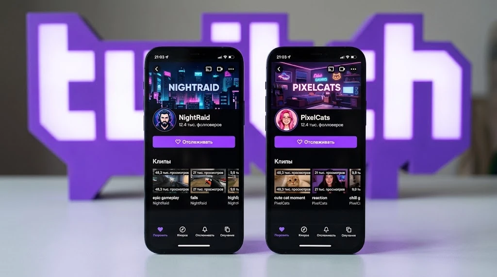 Примеры каналов Twitch
