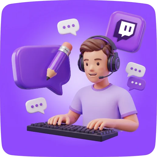 Сообщения со своим текстом в чат Twitch