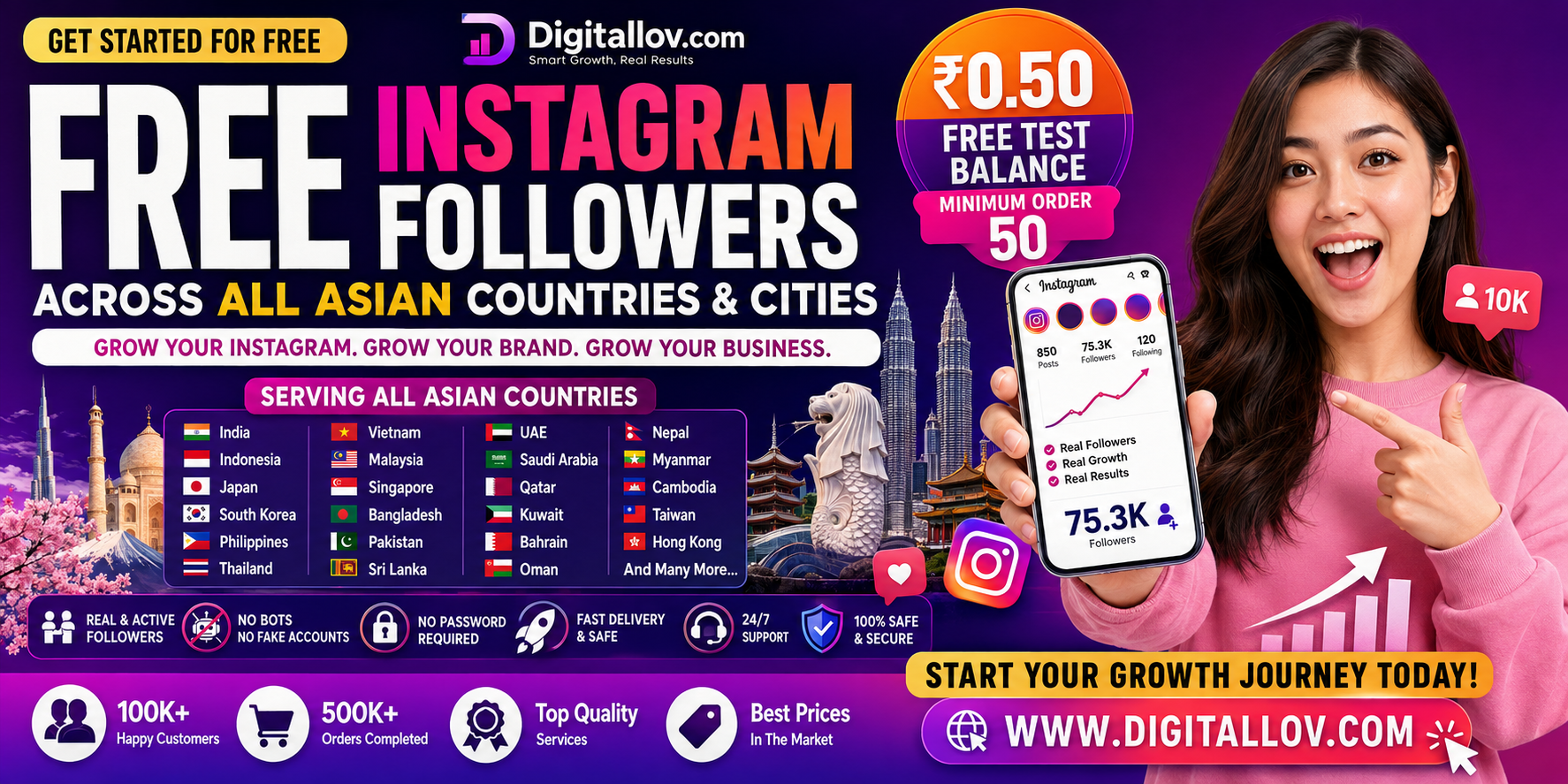 free instagram followers digitallov