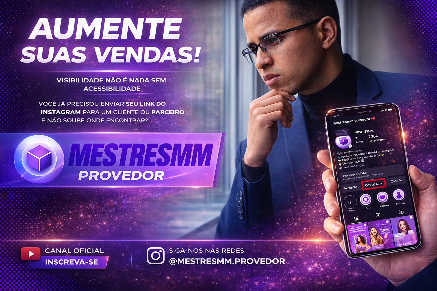 Como copiar link do perfil no instagram em 2024?