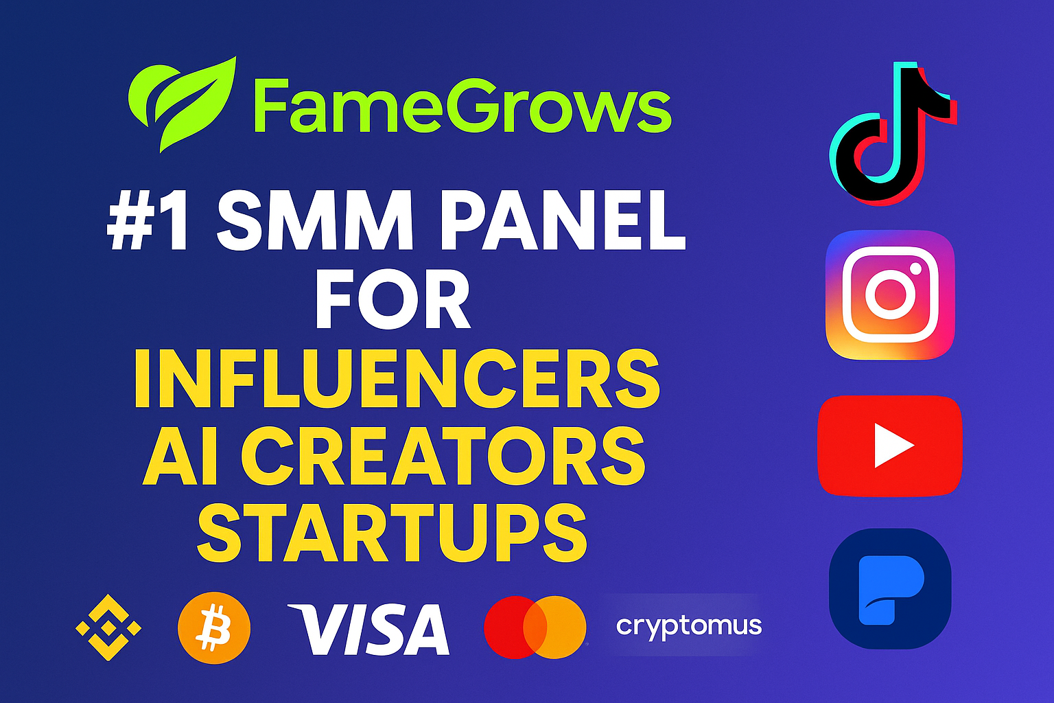 🌍 FameGrows.com — The #1 Global SMM Panel for Influencers, Startups & AI Creators