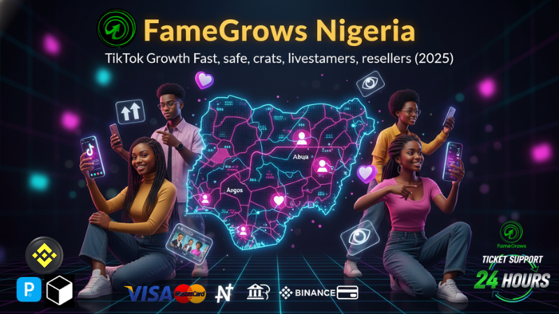 FameGrows Nigeria - TikTok Boosting Growth Fast, Safe, Creators, Livestreamers, Resellers SMM Panel (2025)