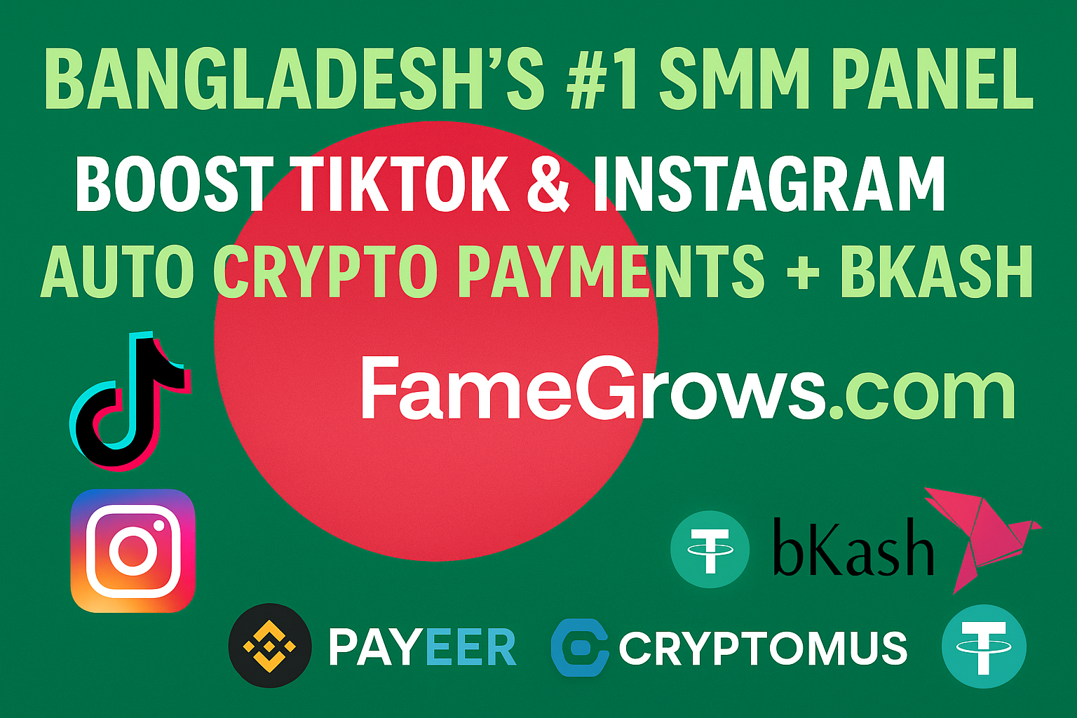 FameGrows – Bangladesh’s #1 SMM Panel with bKash, TikTok Boost & 15% API Discount