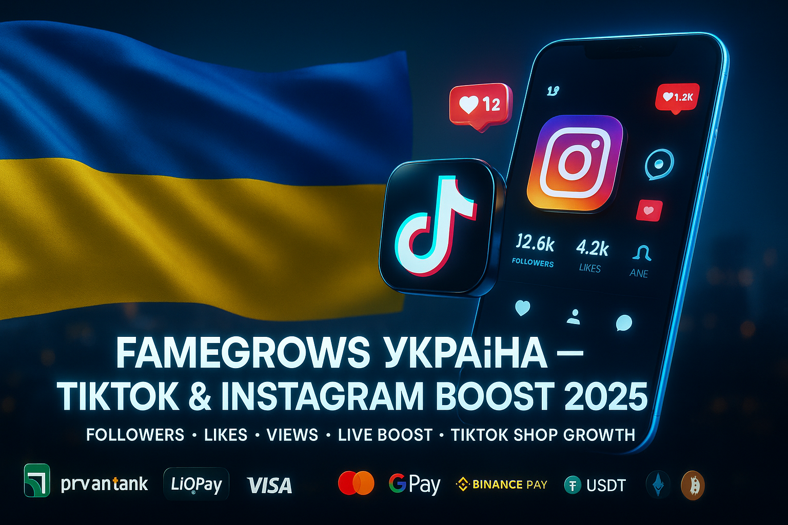 FameGrows Україна 2025 — Найшвидша та Найнадійніша SMM-панель для TikTok та Instagram