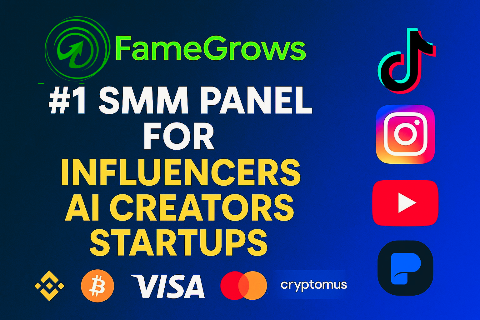 🌍 FameGrows.com — The #1 Global SMM Panel for Influencers, Startups & AI Creators