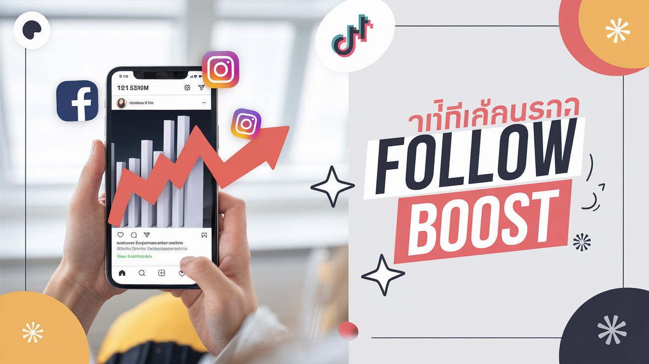 ปั้มติดตาม เพิ่มผู้ติดตาม Facebook, Instagram, TikTok ได้ง่าย ๆ
