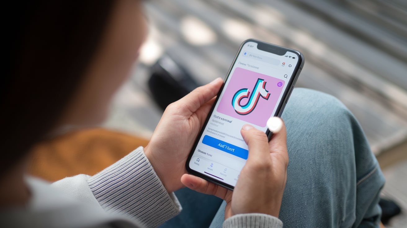 หน้าจอ TikTok Shop ที่พร้อมขายสินค้าบนโปรไฟล์ของครีเอเตอร์